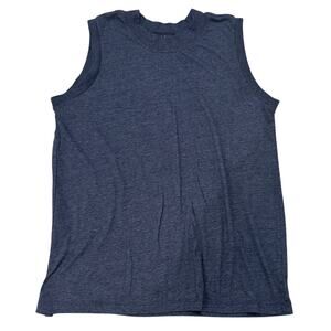 Richer Poorer Relaxed Muscle Tank Heather Charcoal Grey Organic Cotton Size M